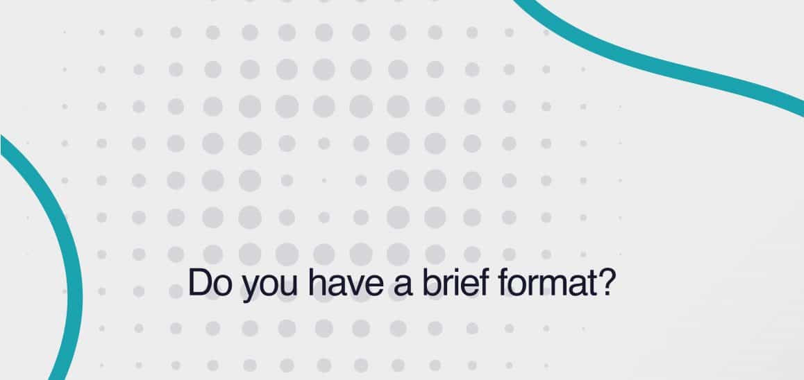 4. Do you have a brief format? Do you have a brief format?